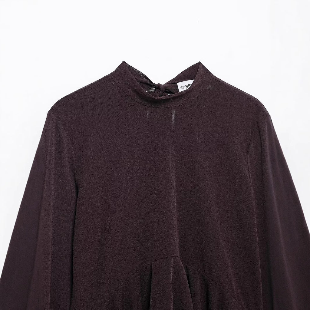 Fashion bow layered decorative shirt
