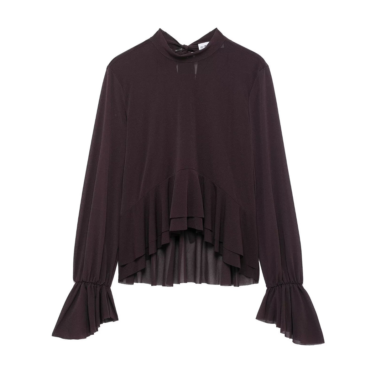 Fashion bow layered decorative shirt